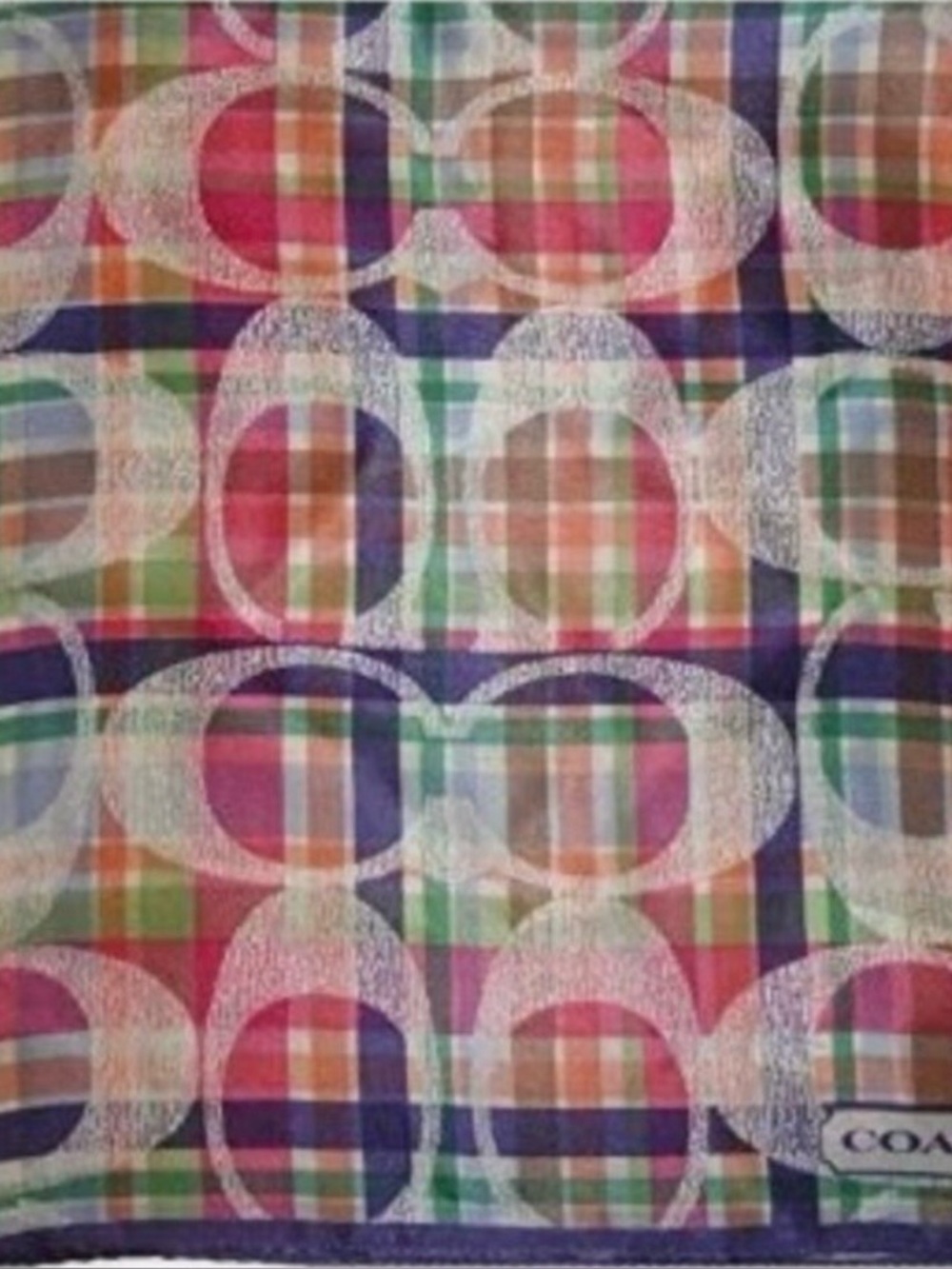Coach Daisy Madres scarf NWT 27 x 27 - Picture 3 of 6